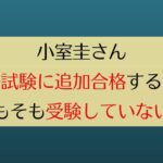 司法試験の追加合格はあり得るのか 小室圭は不合格？受験していない？