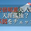 安倍昭恵の兄弟は弟が1人！家系図画像アリ！子供もいなくて天涯孤独に？